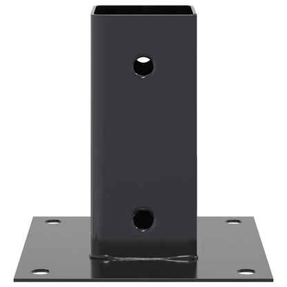 Spokkels vierkant 4 st 61x61 mm gepoedercoat staal antraciet