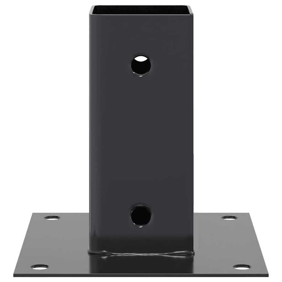 Spokkels vierkant 4 st 61x61 mm gepoedercoat staal antraciet