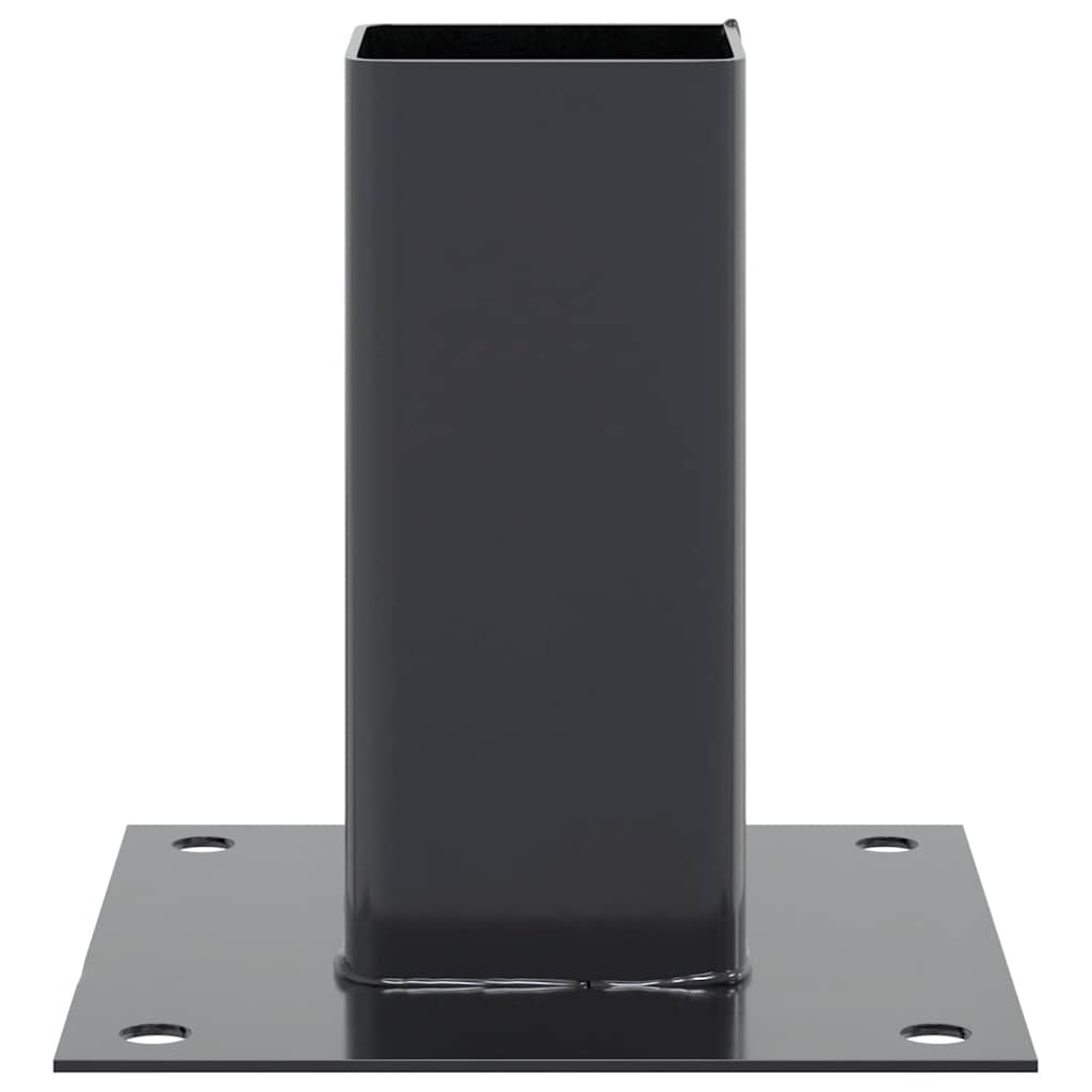 Spokkels vierkant 4 st 61x61 mm gepoedercoat staal antraciet