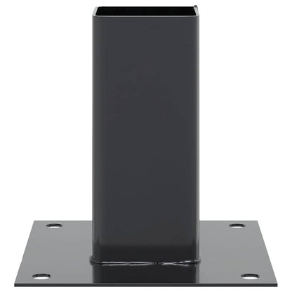 Spokkels vierkant 4 st 61x61 mm gepoedercoat staal antraciet