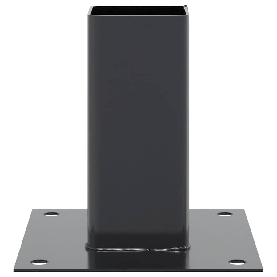 Spokkels vierkant 4 st 61x61 mm gepoedercoat staal antraciet