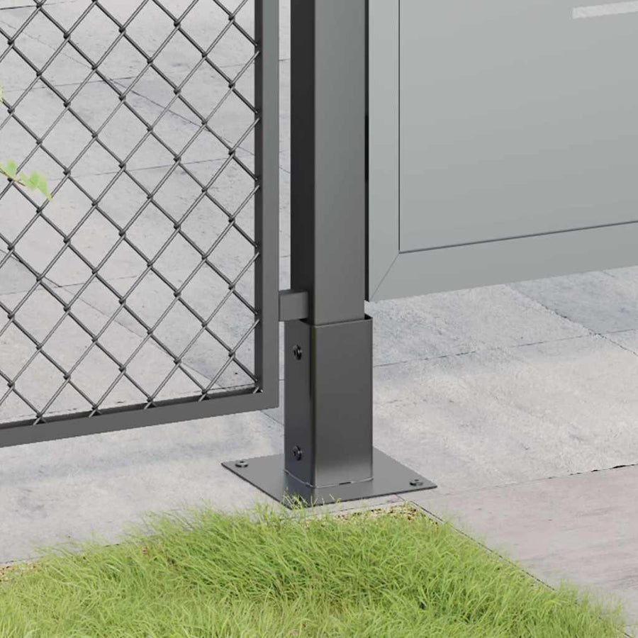 Spokkels Vierkant Gepoedercoat Staal 4 71 x 71 mm Antraciet