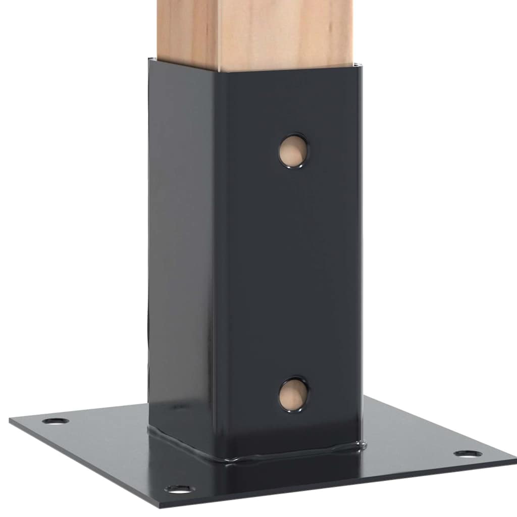 Spokkels Vierkant Gepoedercoat Staal 4 71 x 71 mm Antraciet