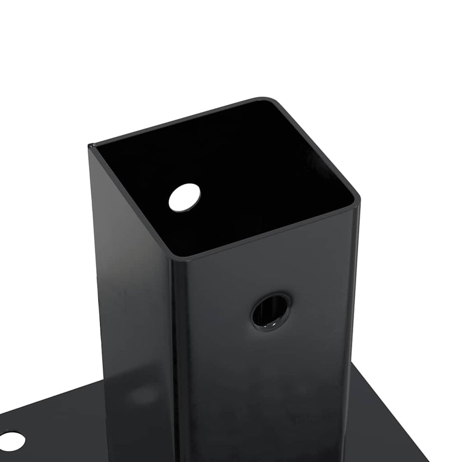 Spokkels Vierkant Gepoedercoat Staal 4 71 x 71 mm Antraciet