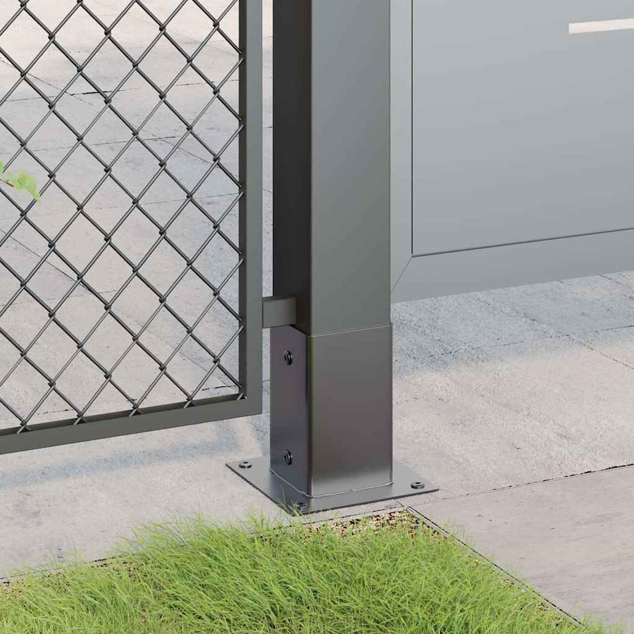 Paaldonderstellen Vierkant Gepoedercoat Staal 12 81 x 81 mm Antraciet