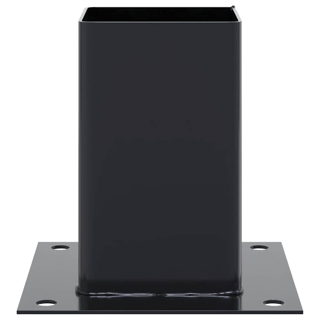 Paaldonderstellen Vierkant Gepoedercoat Staal 12 81 x 81 mm Antraciet