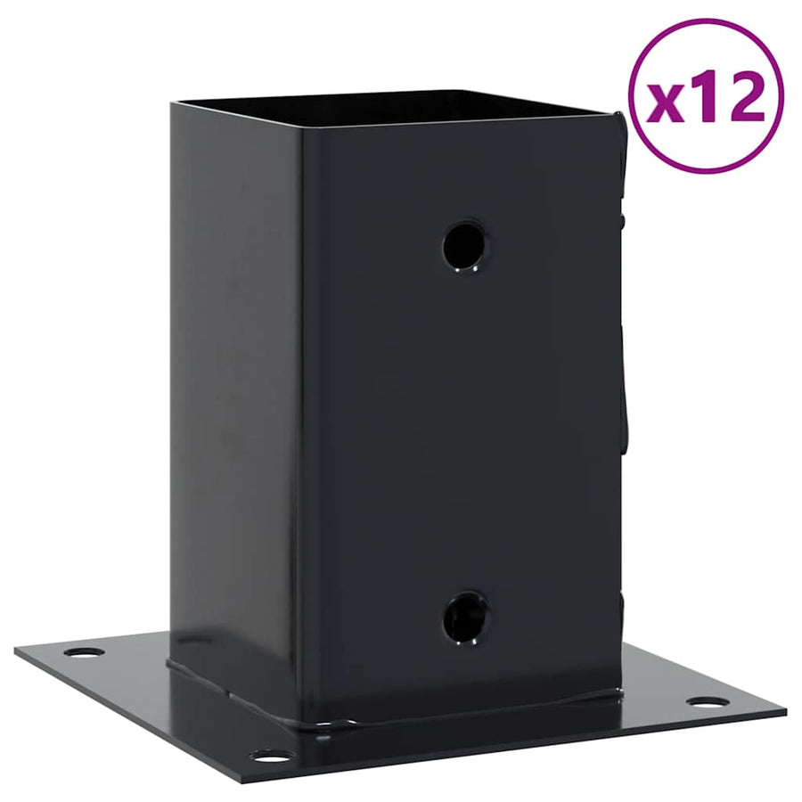Spokkels Vierkant Staal Gepoedercoat 12 91 x 91 mm Antraciet