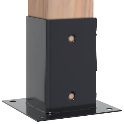 Spokkels Vierkant Staal Gepoedercoat 12 91 x 91 mm Antraciet