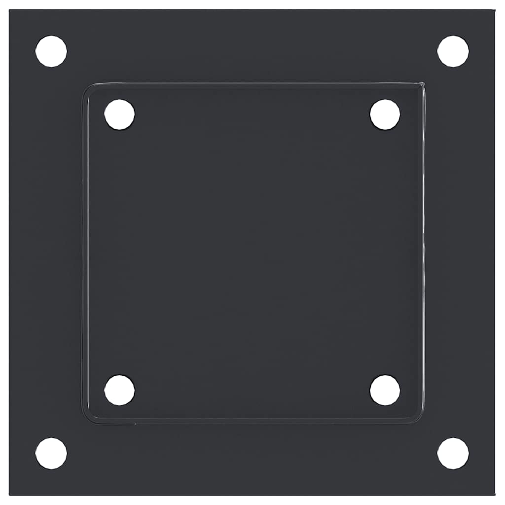 Spokkels Vierkant Gepoedercoat Staal 4 101 x 101 mm Antraciet