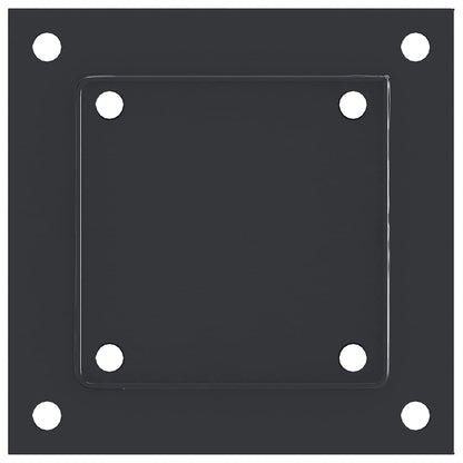 Spokkels Vierkant Gepoedercoat Staal 4 101 x 101 mm Antraciet