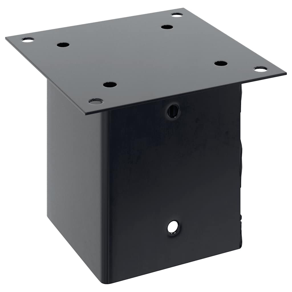 Paonderstellen Vierkant Gepoedercoat Staal 12 101 x 101 mm Antraciet