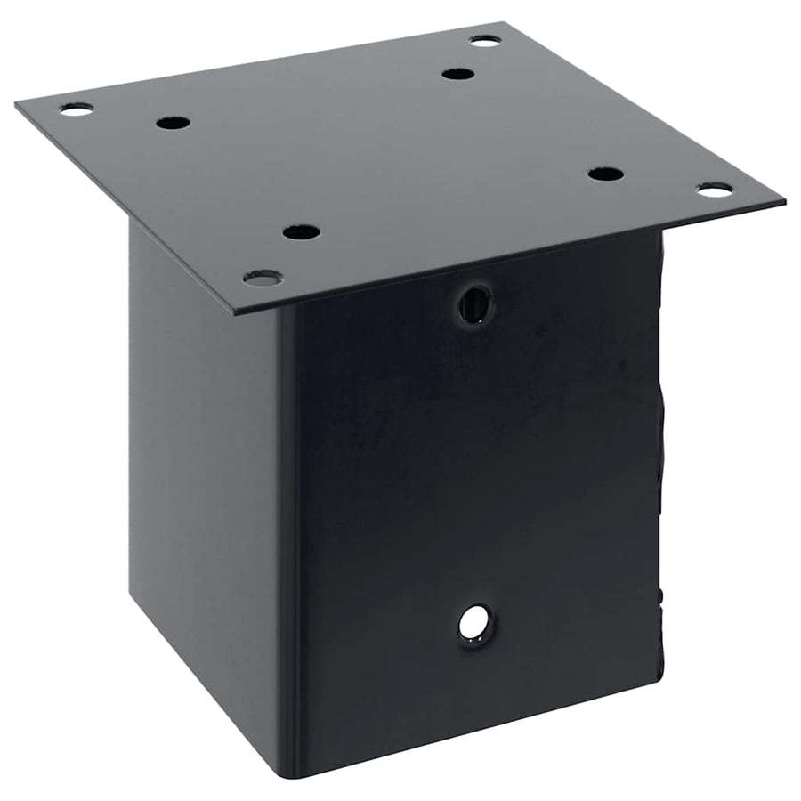 Paonderstellen Vierkant Gepoedercoat Staal 12 101 x 101 mm Antraciet