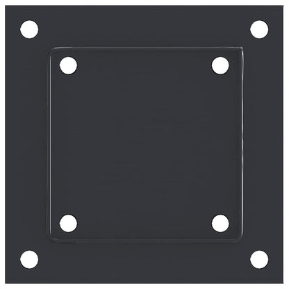 Paonderstellen Vierkant Gepoedercoat Staal 12 101 x 101 mm Antraciet