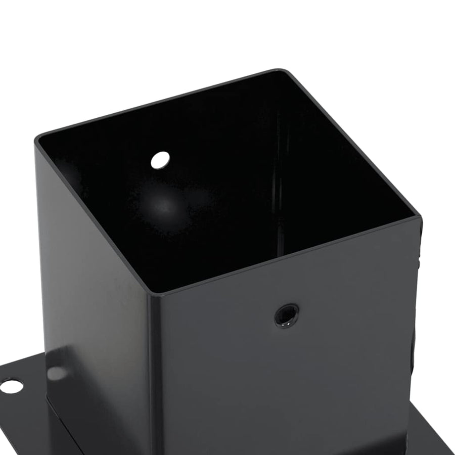 Paonderstellen Vierkant Gepoedercoat Staal 12 101 x 101 mm Antraciet