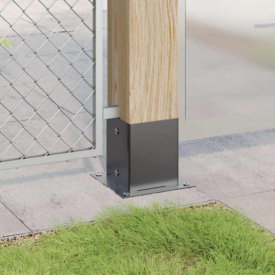Paonderstellen Vierkant Gepoedercoat Staal 4 121 x 121 mm Antraciet