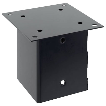 Paonderstellen Vierkant Gepoedercoat Staal 4 121 x 121 mm Antraciet