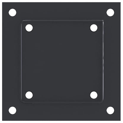 Paonderstellen Vierkant Gepoedercoat Staal 4 121 x 121 mm Antraciet