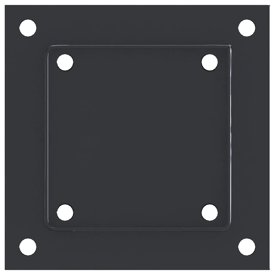Paonderstellen Vierkant Gepoedercoat Staal 4 121 x 121 mm Antraciet