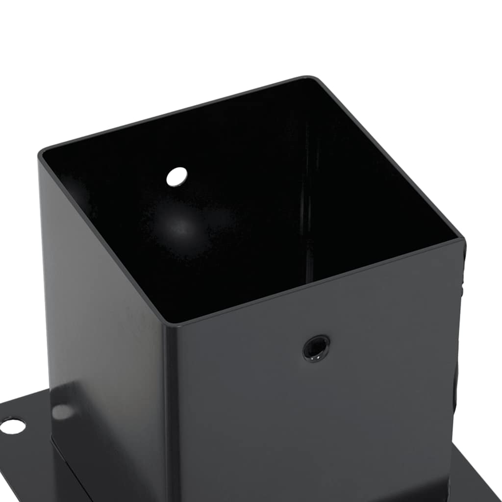 Paonderstellen Vierkant Gepoedercoat Staal 4 121 x 121 mm Antraciet