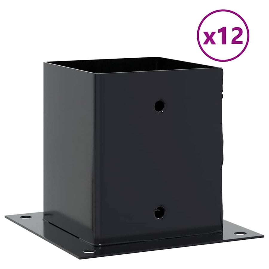 Spokkels Vierkant Gepoedercoat Staal 12 121 x 121 mm Antraciet