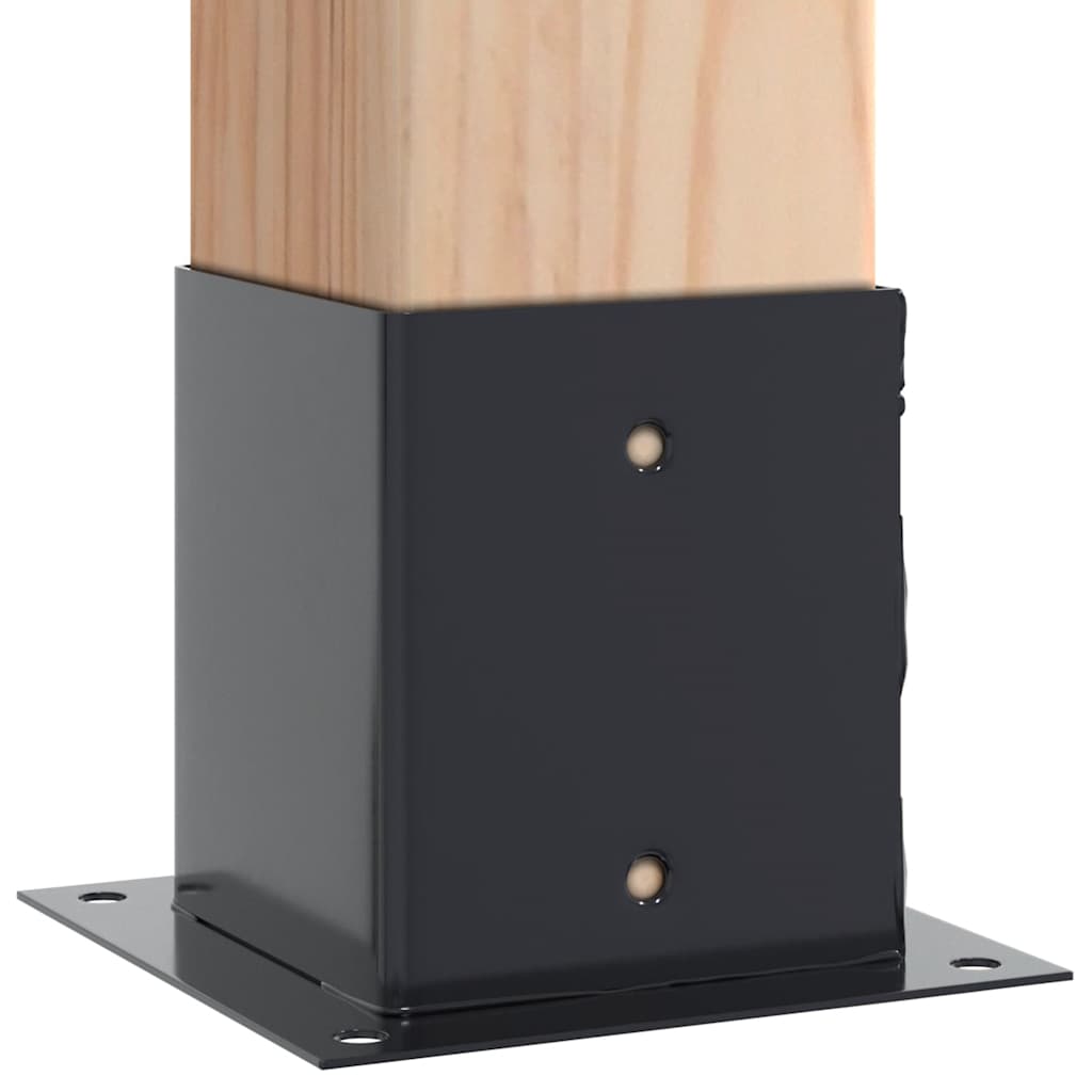 Spokkels Vierkant Gepoedercoat Staal 12 121 x 121 mm Antraciet