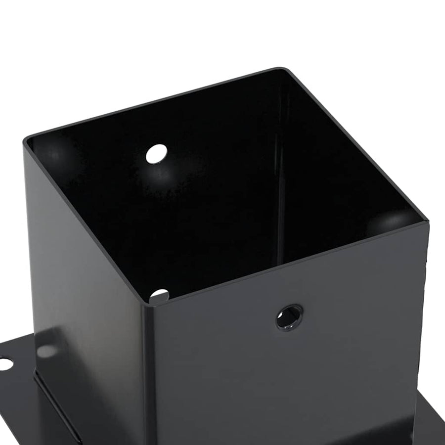 Paonderstellen Vierkant Gepoedercoat Staal 12 141 x 141 mm Antraciet