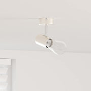 Plafondspot nikkel 6,5x6x11,5 cm metaal