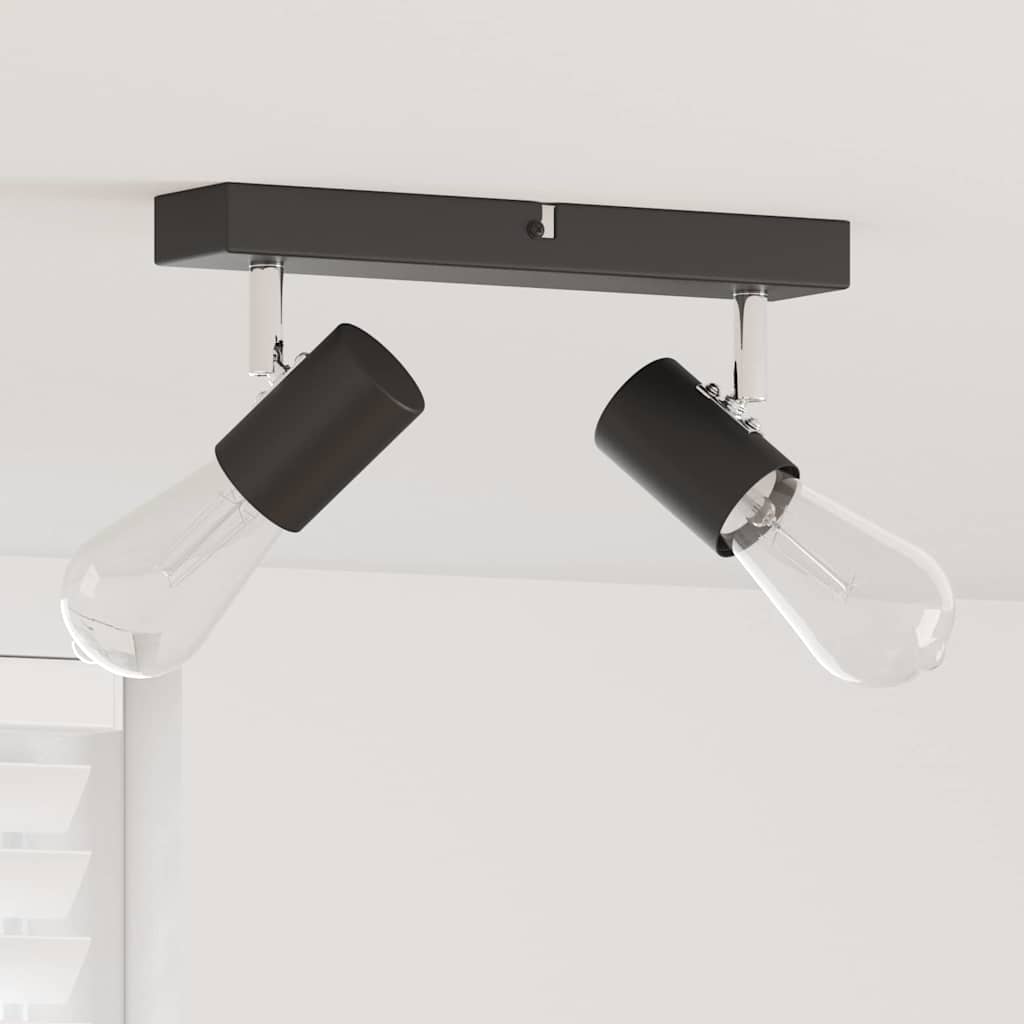Plafondspot met schijnwerpers Zwart 26 x 6,5 x 11,5 cm Metaal