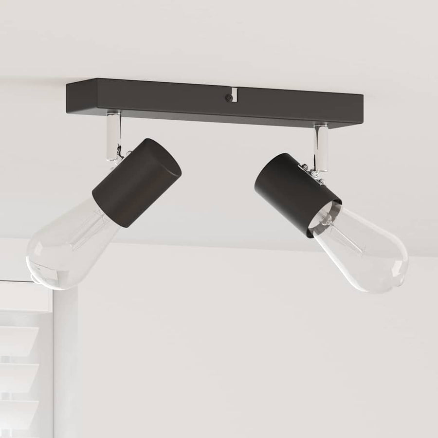 Plafondspot met schijnwerpers Zwart 26 x 6,5 x 11,5 cm Metaal