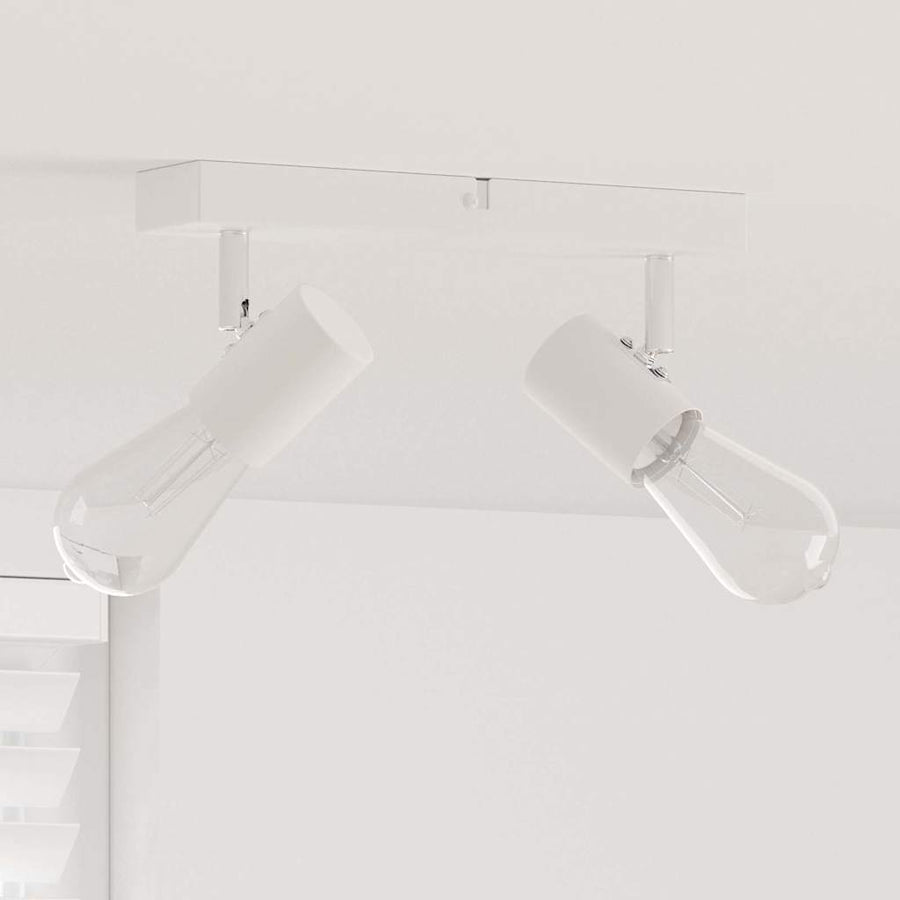Plafondspot met schijnwerpers Wit 26 x 6,5 x 11,5 cm Metaal
