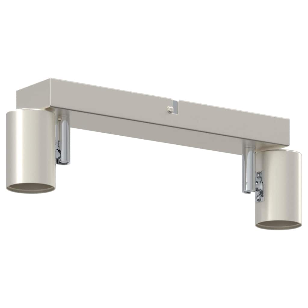 Plafondspot met schijnwerpers Nikkel 26 x 6,5 x 11,5 cm Metaal