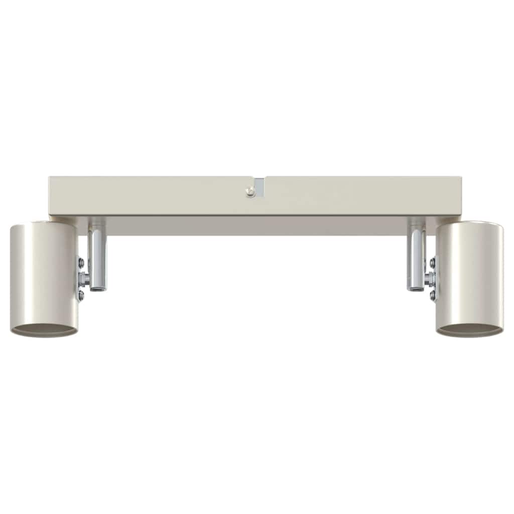 Plafondspot met schijnwerpers Nikkel 26 x 6,5 x 11,5 cm Metaal