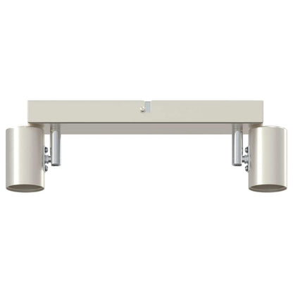 Plafondspot met schijnwerpers Nikkel 26 x 6,5 x 11,5 cm Metaal