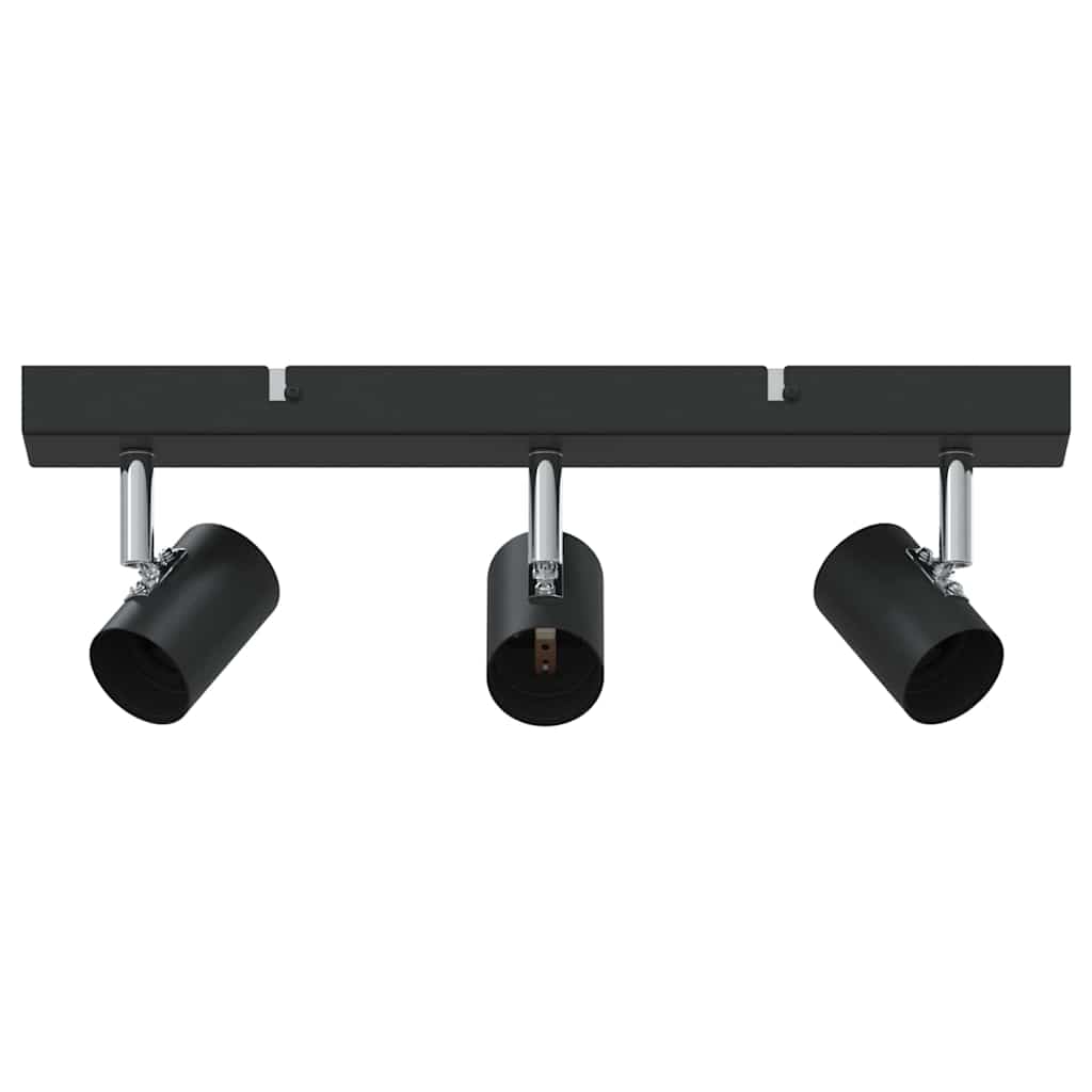 Plafondspot met schijnwerpers Zwart 38 x 6,5 x 11,5 cm Metaal