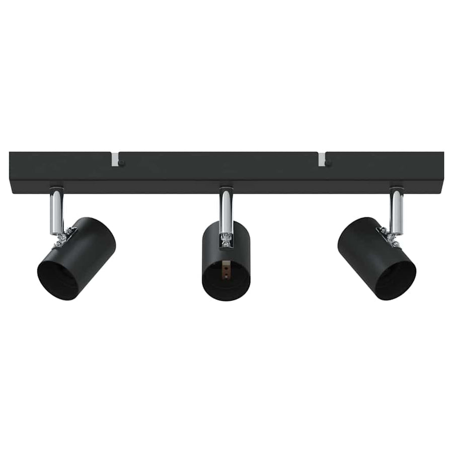 Plafondspot met schijnwerpers Zwart 38 x 6,5 x 11,5 cm Metaal