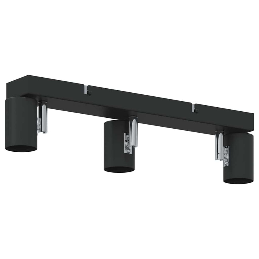 Plafondspot met schijnwerpers Zwart 38 x 6,5 x 11,5 cm Metaal