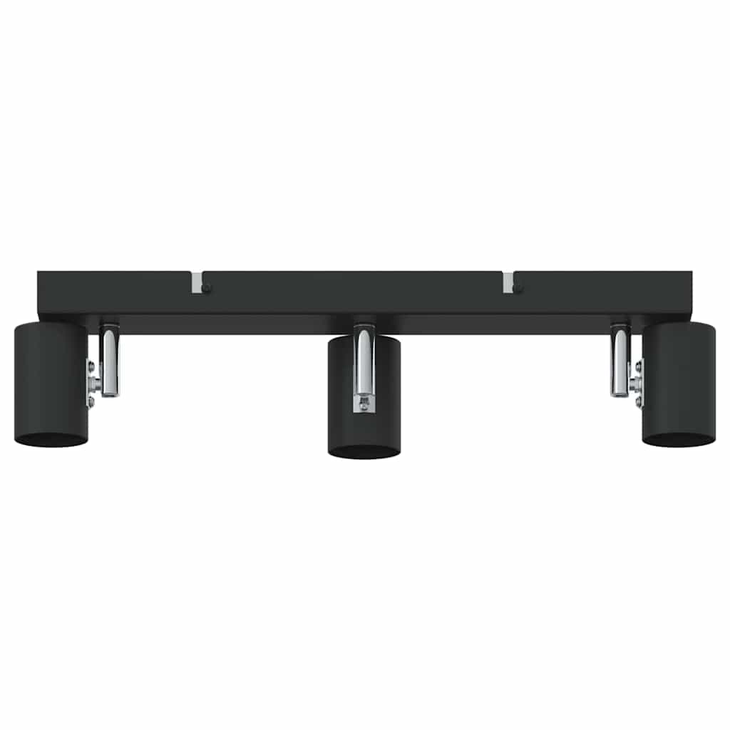 Plafondspot met schijnwerpers Zwart 38 x 6,5 x 11,5 cm Metaal