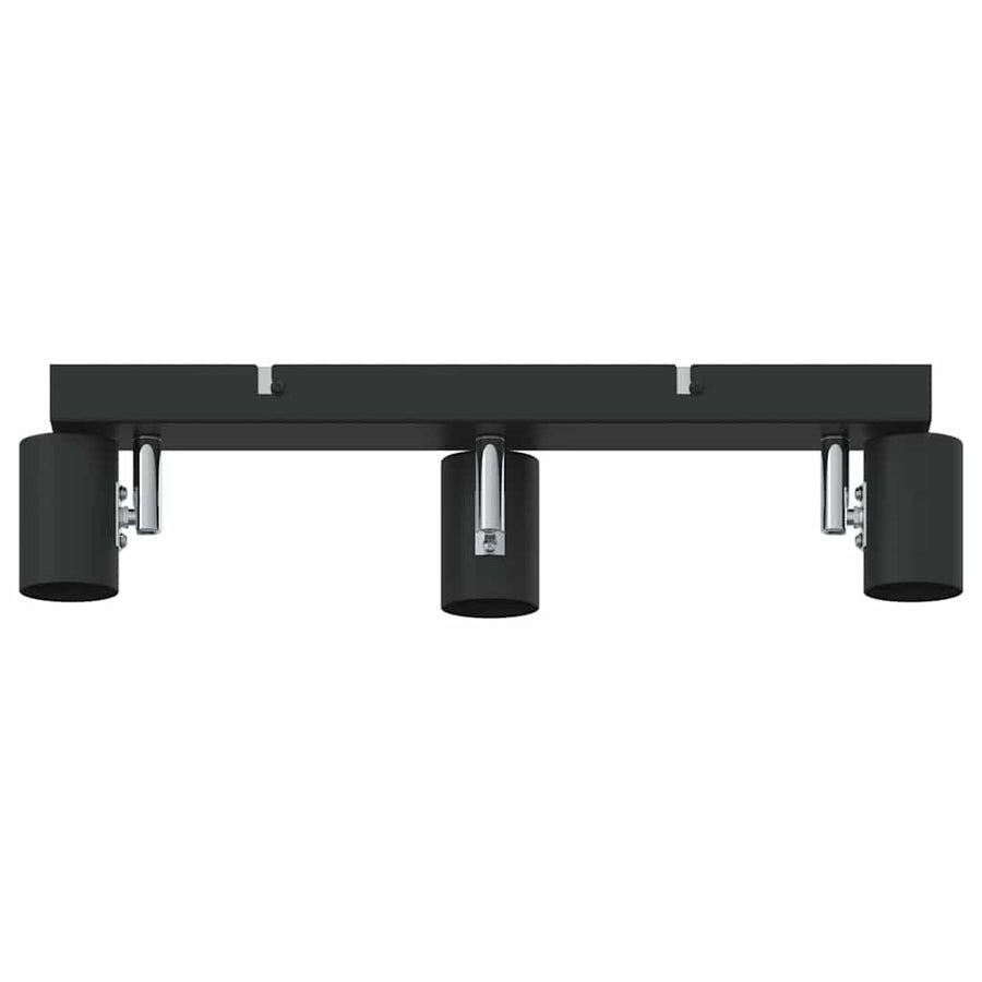 Plafondspot met schijnwerpers Zwart 38 x 6,5 x 11,5 cm Metaal