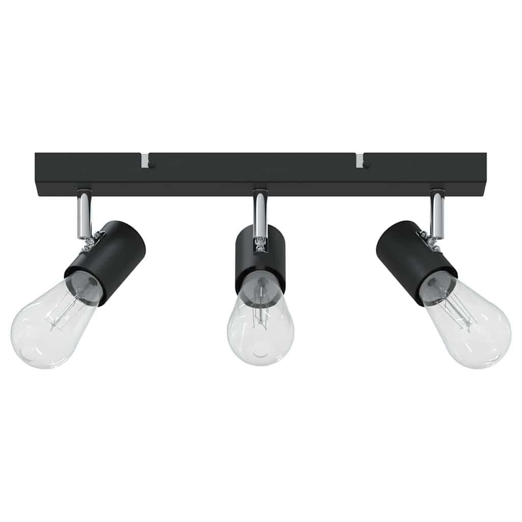 Plafondspot met schijnwerpers Zwart 38 x 6,5 x 11,5 cm Metaal