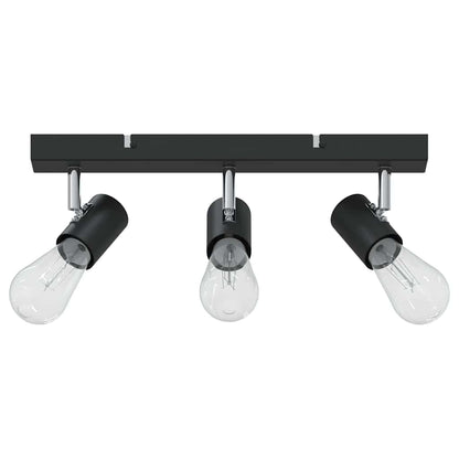 Plafondspot met schijnwerpers Zwart 38 x 6,5 x 11,5 cm Metaal