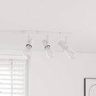 Plafondspot metaal wit 38x6,5x11,5 cm
