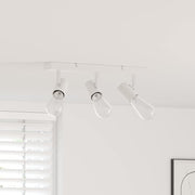 Plafondspot metaal wit 38x6,5x11,5 cm
