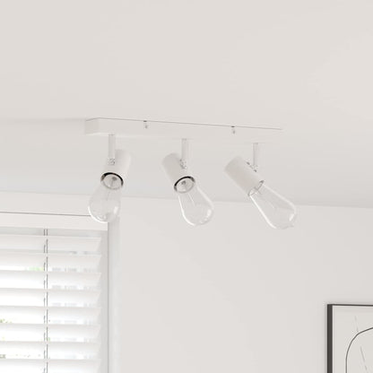 Plafondspot met schijnwerpers Wit 38 x 6,5 x 11,5 cm Metaal