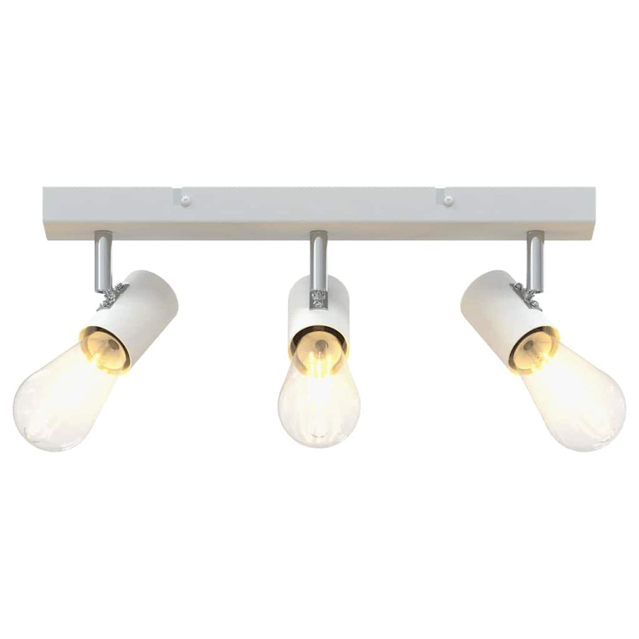 Plafondspot met schijnwerpers Wit 38 x 6,5 x 11,5 cm Metaal