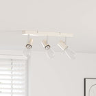 Ceiling spotlight with spotlights Nickel 38 x 6.5 x 11.5 cm Metal