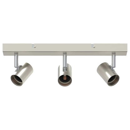 Plafondspot met schijnwerpers Nikkel 38 x 6,5 x 11,5 cm Metaal