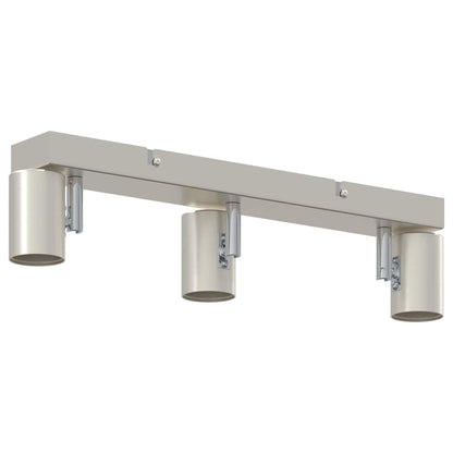 Plafondspot met schijnwerpers Nikkel 38 x 6,5 x 11,5 cm Metaal