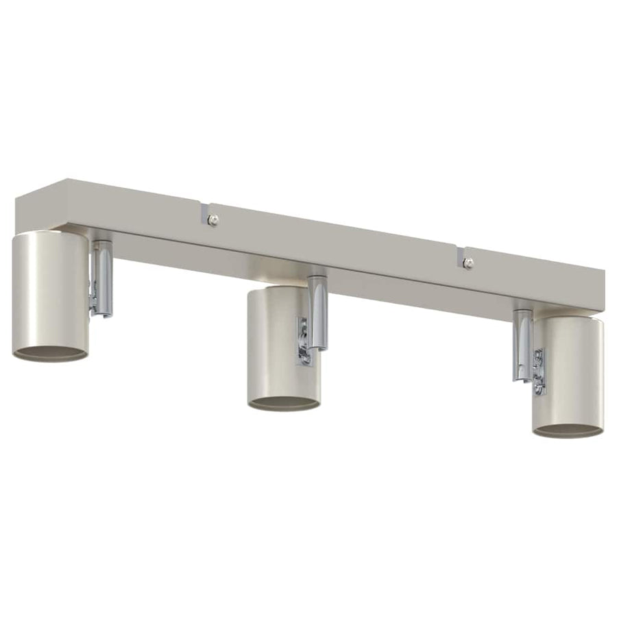 Plafondspot met schijnwerpers Nikkel 38 x 6,5 x 11,5 cm Metaal