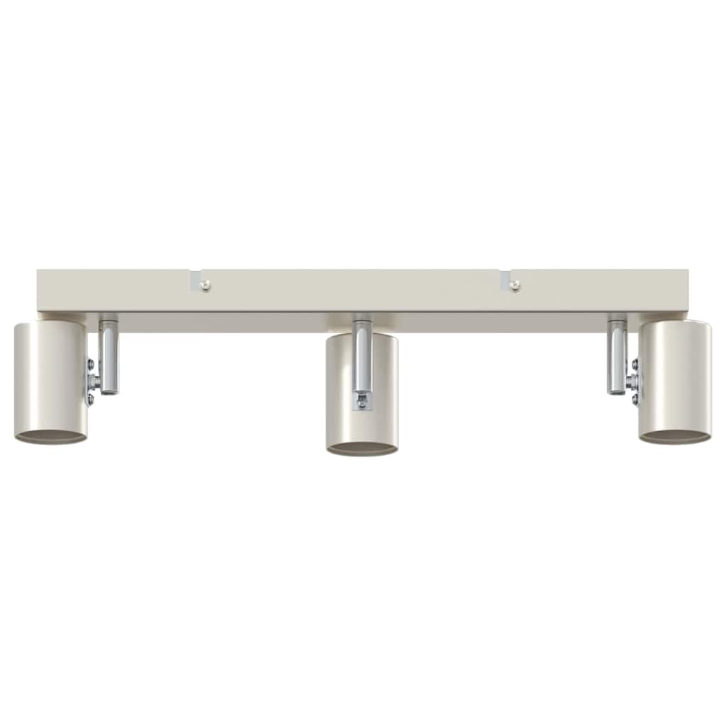 Plafondspot met schijnwerpers Nikkel 38 x 6,5 x 11,5 cm Metaal