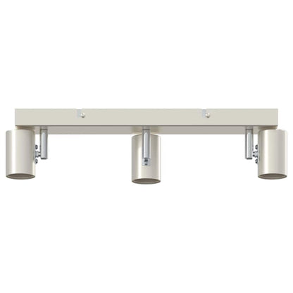 Plafondspot met schijnwerpers Nikkel 38 x 6,5 x 11,5 cm Metaal
